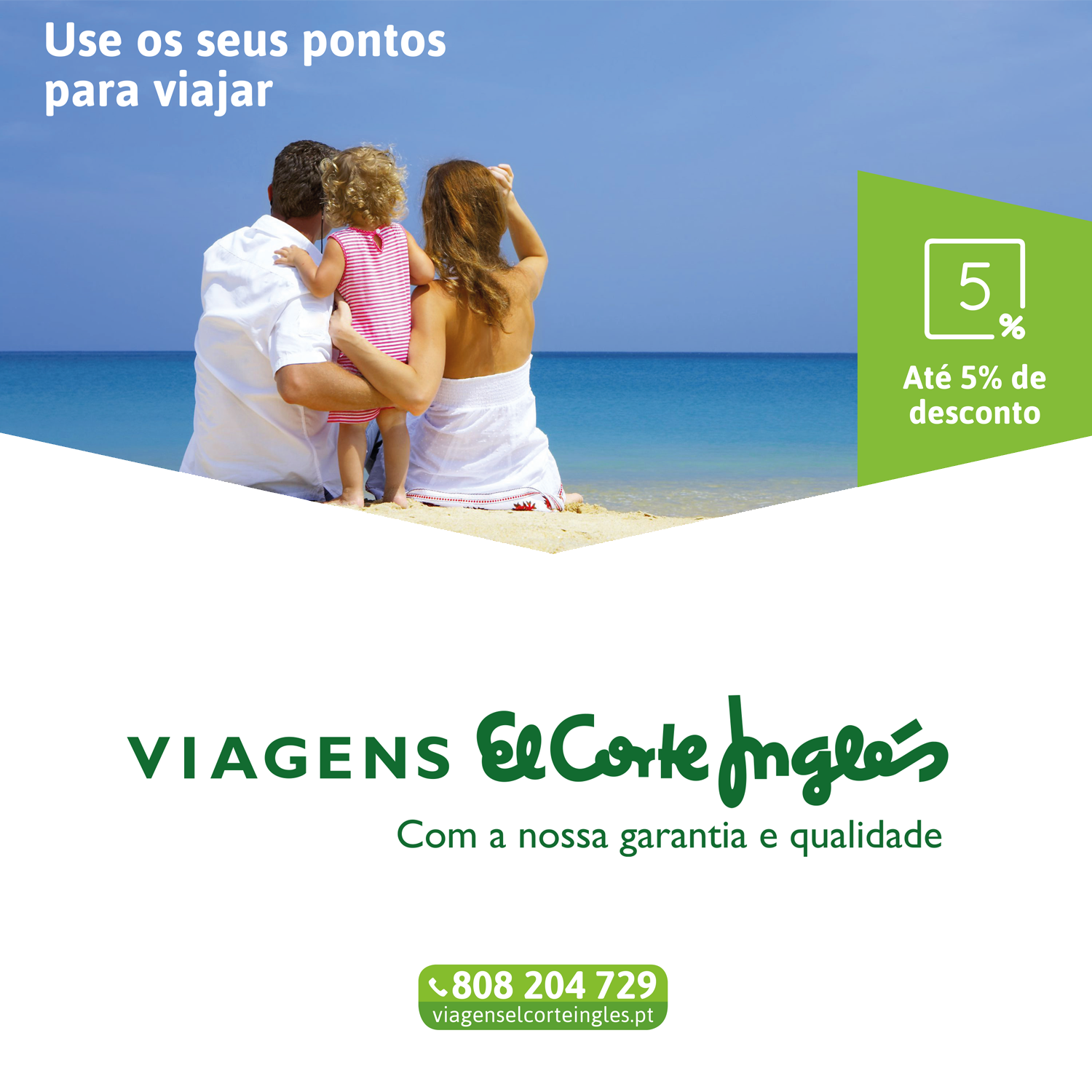 VALE ATÉ 5% PACOTES TURÍSTICOS VIAGENS EL CORTE INGLÉS