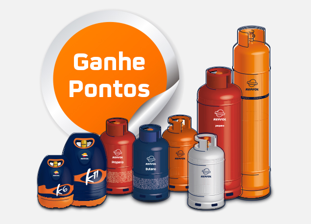 Ganhe pontos Repsol Move na compra de garrafas de gás